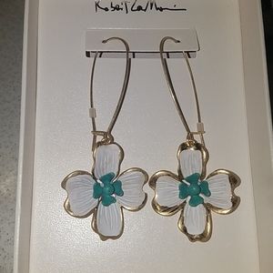 Robert Lee Morris Soho flower earrings new